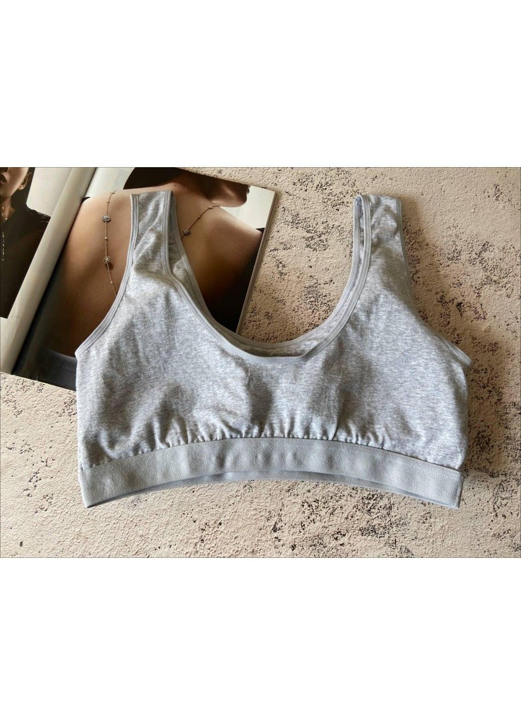 Топ больших размеров из мягкого натурального хлопка Blue Rose (343051674)