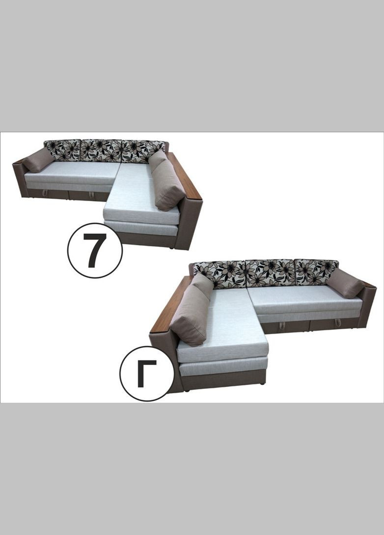 Кутовий диван розкладний з ортопедичним матрацом Лорд А+ ТМ No Brand (322500476)