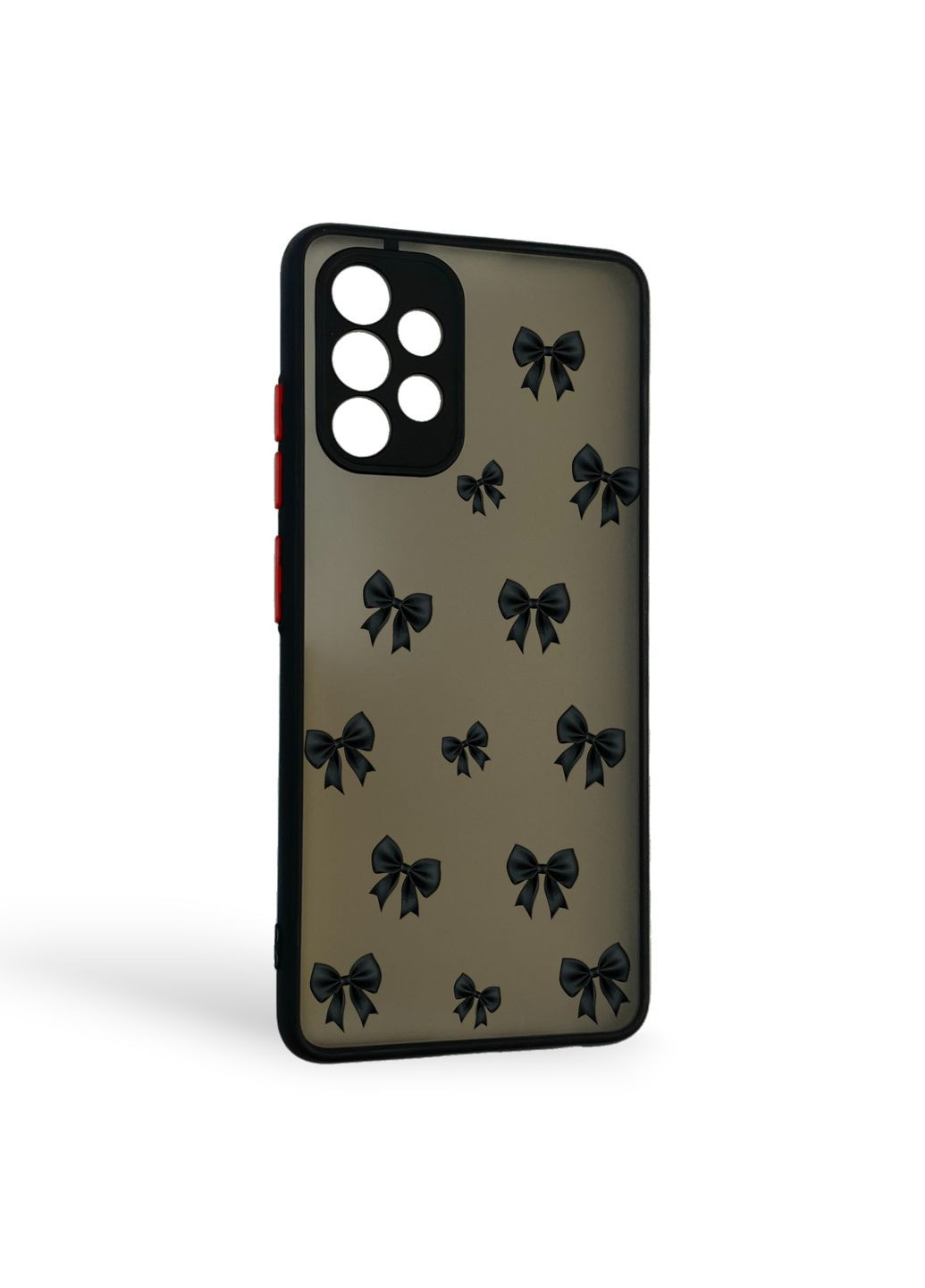 Чехол для телефона Galaxy A32 4G (SM-A325F) с 3D принтом бантиков с высокими бортами на самсунг а32 черный Samsung (366390199)