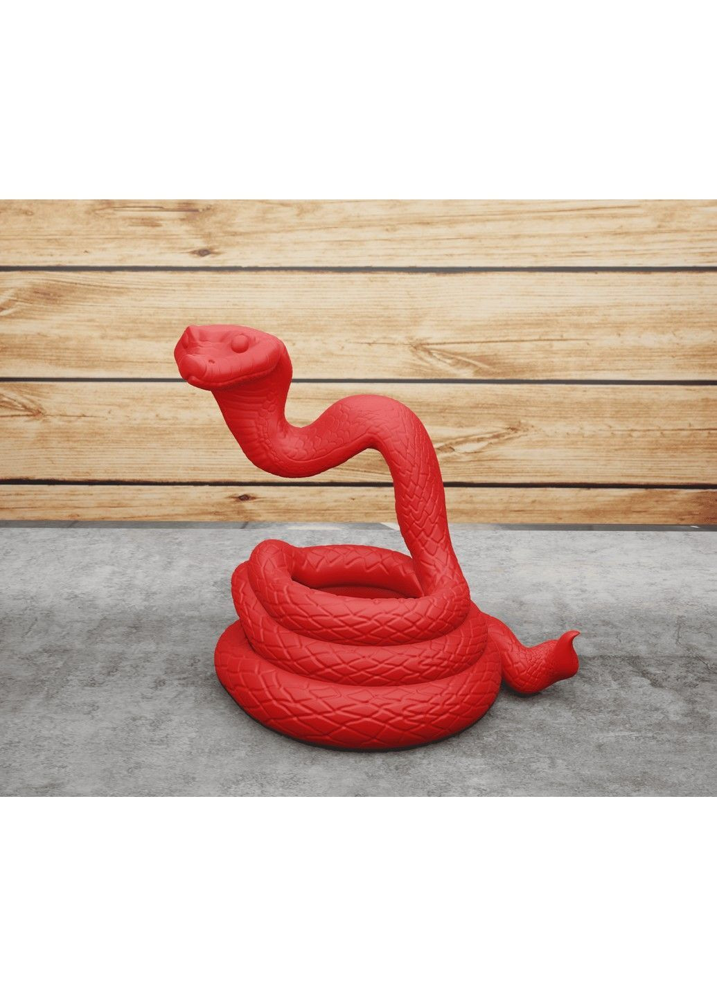 Статуэтка Змея "Смешной удав", символ 2025 года. Белая ЗаСвіт (369718574)