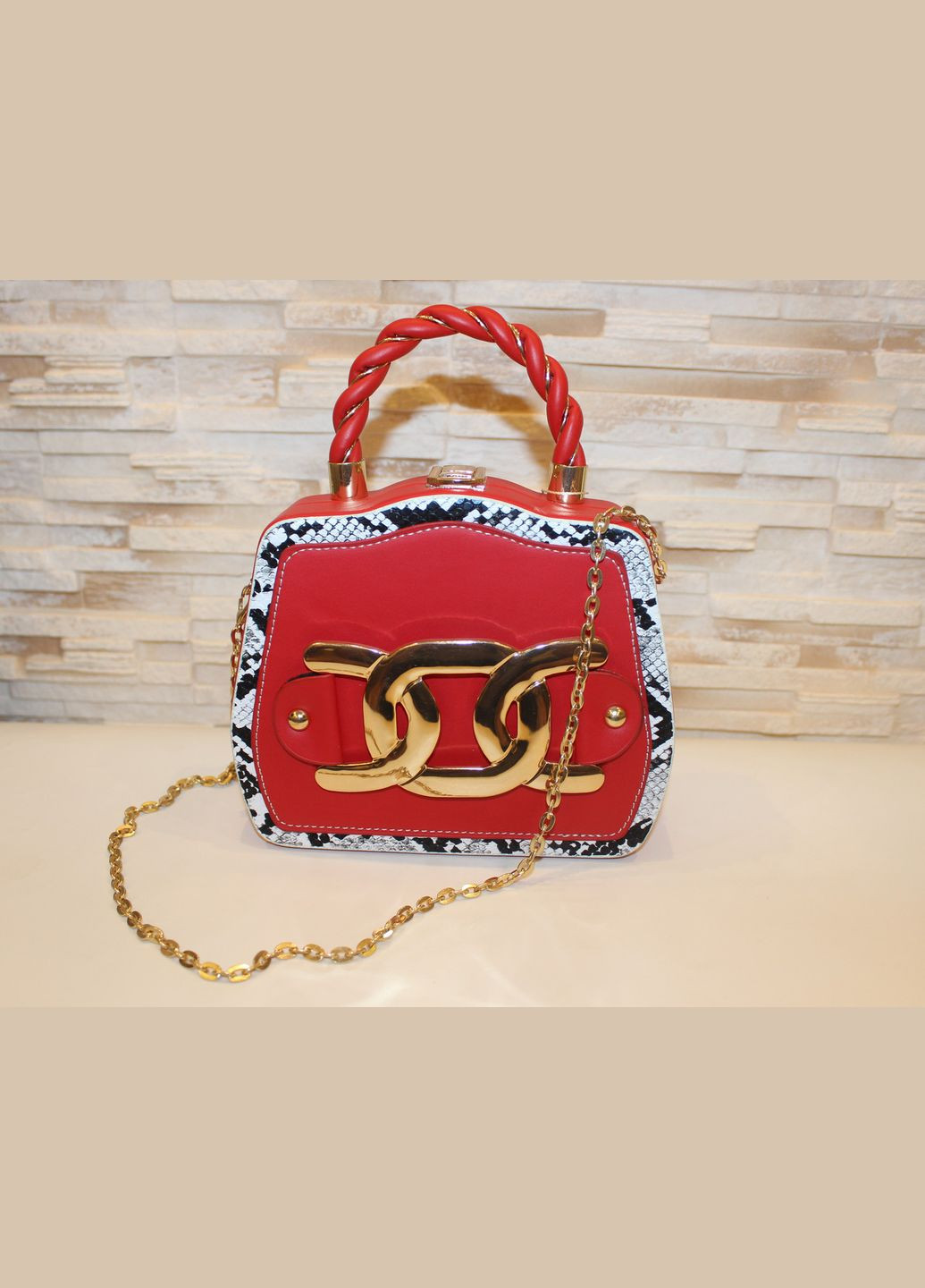 Сумка клатч жіноча червона код 7-2073 PTR No Brand (317769604)