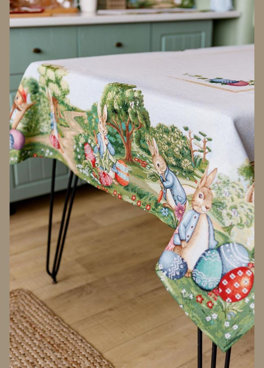 Гобеленова скатертина на стіл Лужайка Прованс (326807397)