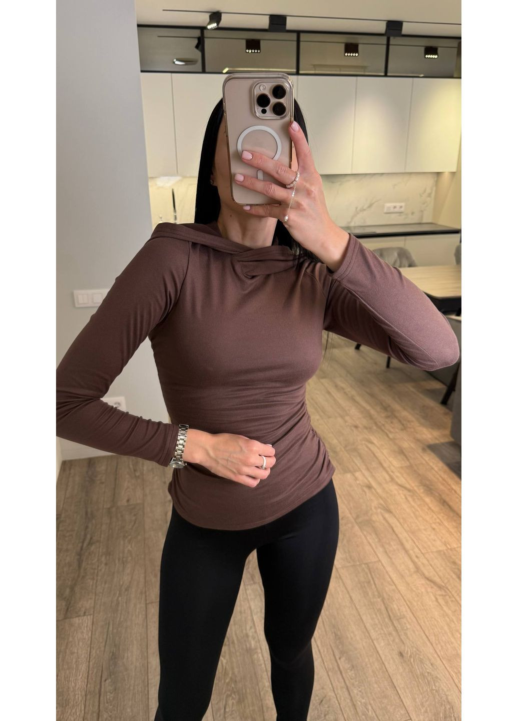 Жіноча тепла кофта з капюшоном Osoblyva (369094851)