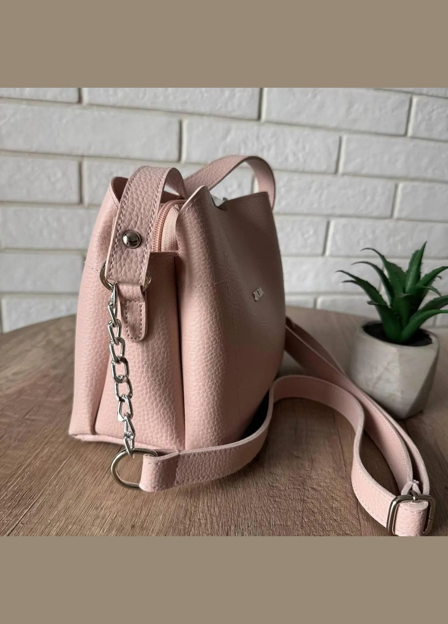 Женская сумка сумочка на плечо Пудровый (893ДКПн) No Brand (335841034)