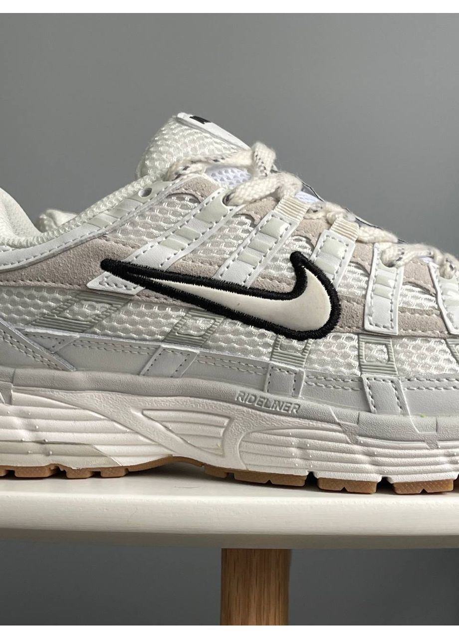 Кроссовки женские и мужские Nike P-6000 White Black | Найк П-6000 белые No Brand белые демисезоны (354700430)