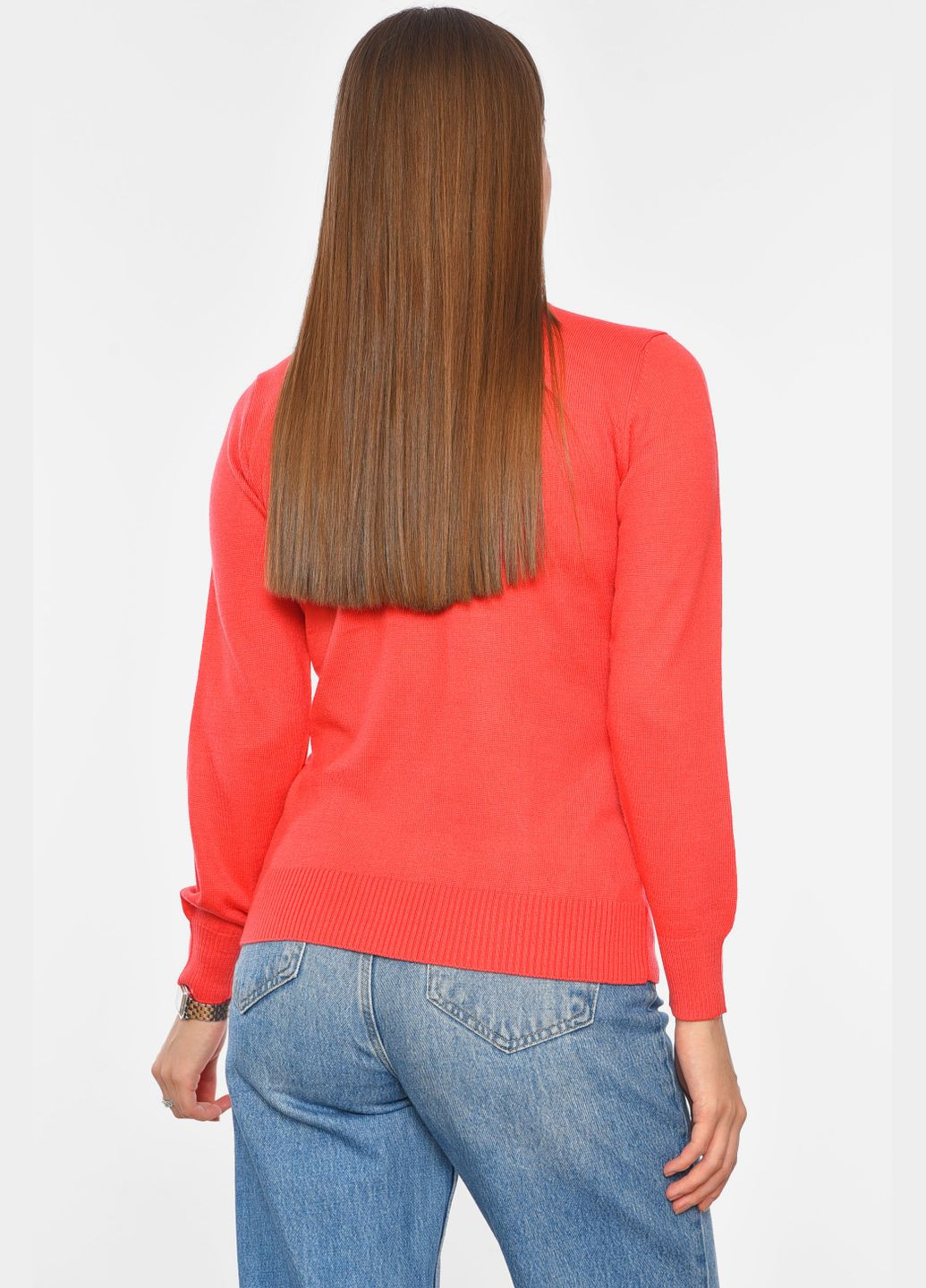 Гольф жіночий трикотажний коралового кольору Let's Shop (304609690)