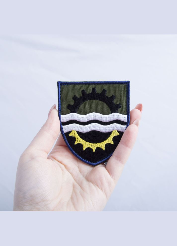 Шеврон на липучці 145 окремий ремонтно-відновлювальний полк Командування Сил логістики ВСУ 7х8 см IDEIA (275870593)