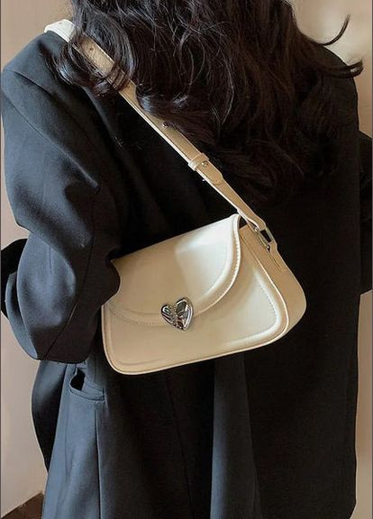 Жіноча сумка 1085 багет біла No Brand (303323040)