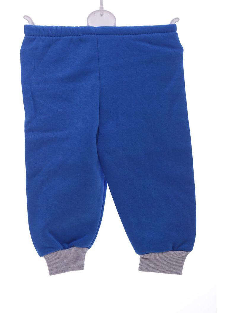 Блакитний демісезонний костюм трійка на флісі для хлопчика трикотажний 34 блакитний 68 см (37423) BABYKROHA