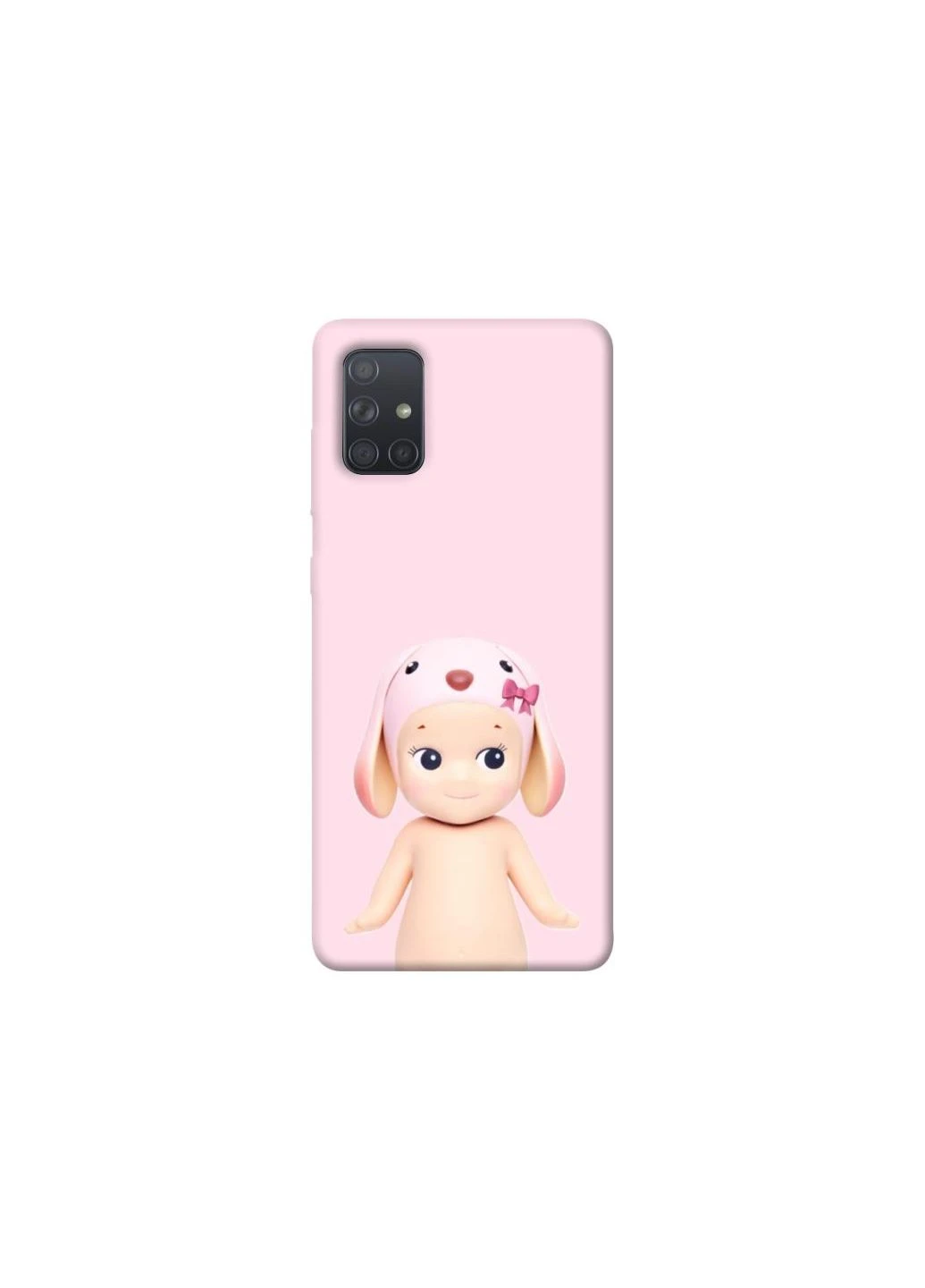 Чехол на Samsung Galaxy A71 Pink Ribbon Hop Frontalka (353338003)