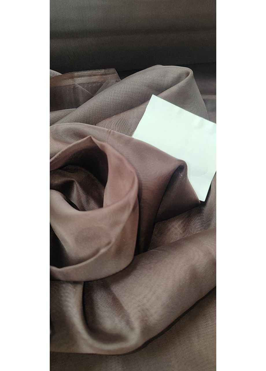 Тюль шифон шоколадний без обважнювача 700х220 No Brand (353834069)