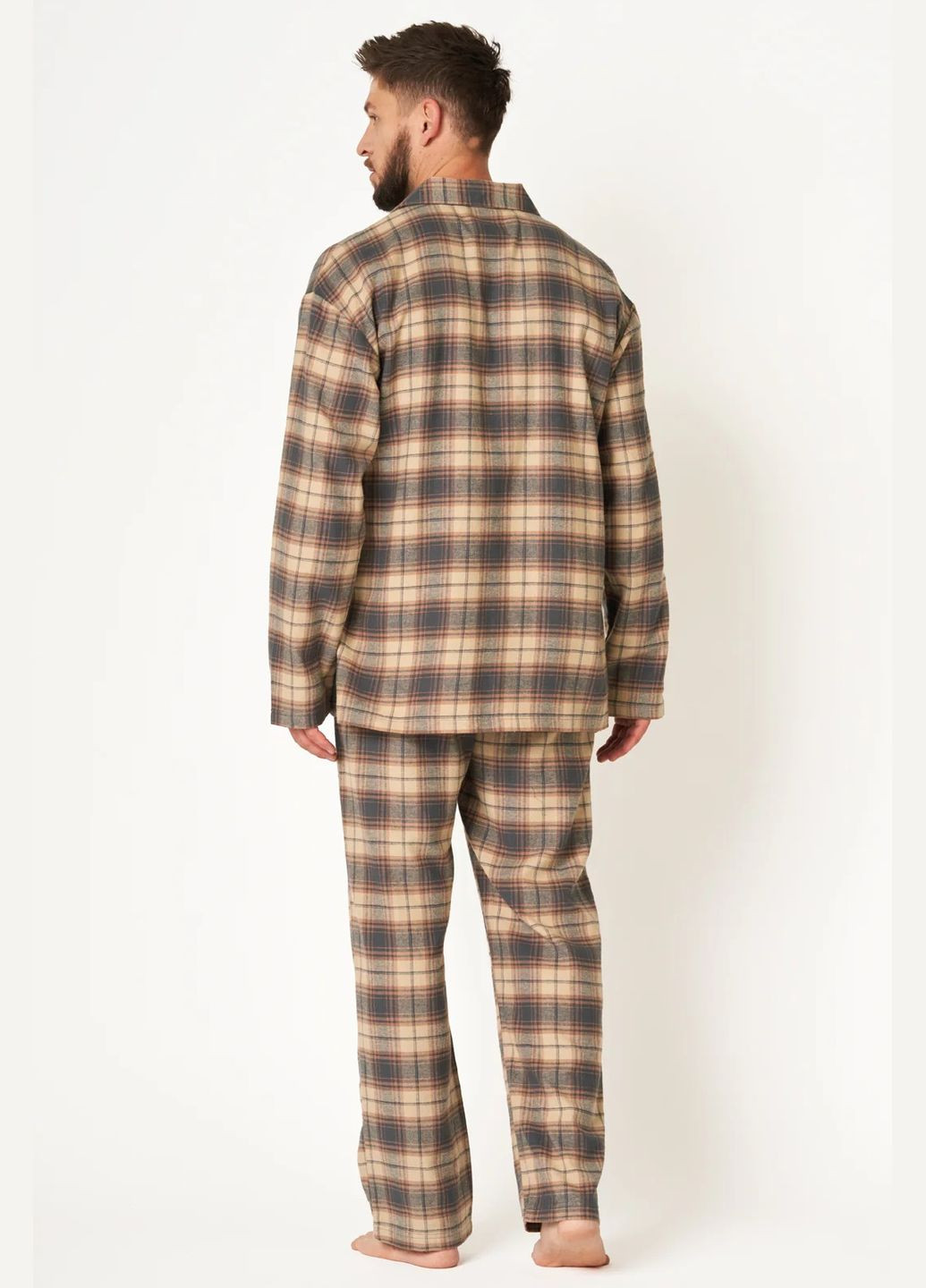Фланелева чоловіча піжама MNS 402 Key (311596169)