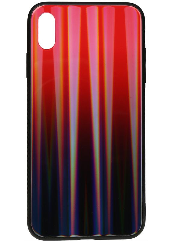 Чехолнакладка Aurora Print Glass Case Apple iPhone XS Max Red Toto (301836357)