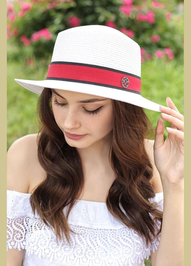 Канотьє з червоною тулією Braxton (322674581)