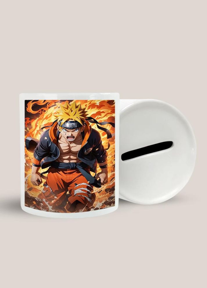 Скарбничка, копілка для грошей Аніме Наруто #0008 біла керамічна No Brand (315044854)