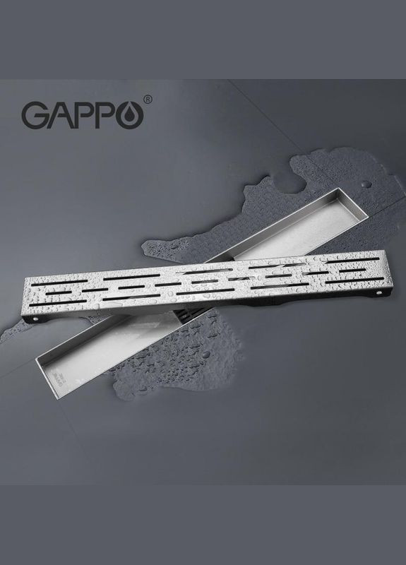 Трап для душу G850071, 70х500 мм, нержавіюча сталь GAPPO (275335564)