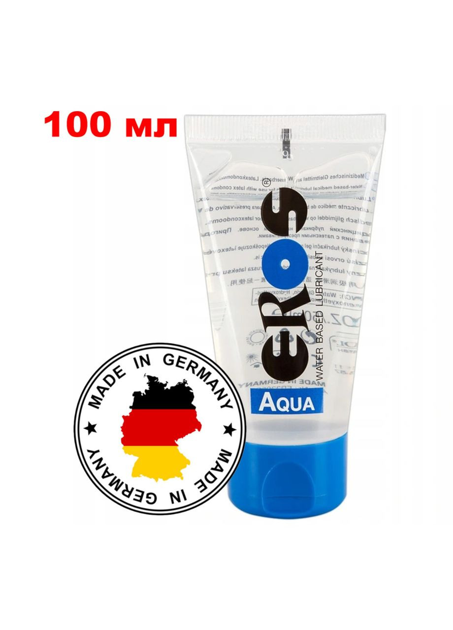 Секс лубрикант на водній основі Aqua 100 мл Eros (317748234)