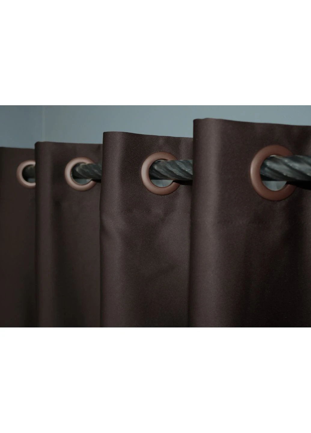 Комплект штор на люверсах Midnight №1678ш 150х270 см 2 шт Венге (37-0218) VR-Textil (322183221)