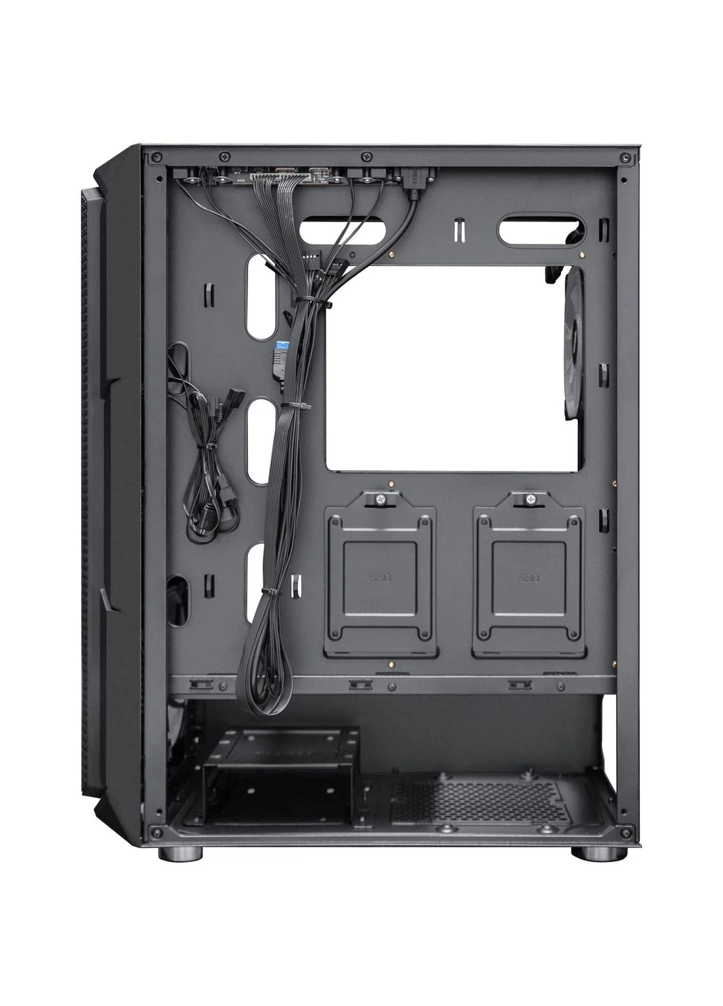 Корпус XF-BK-4F7 Black без БП 1STPLAYER (342331329)