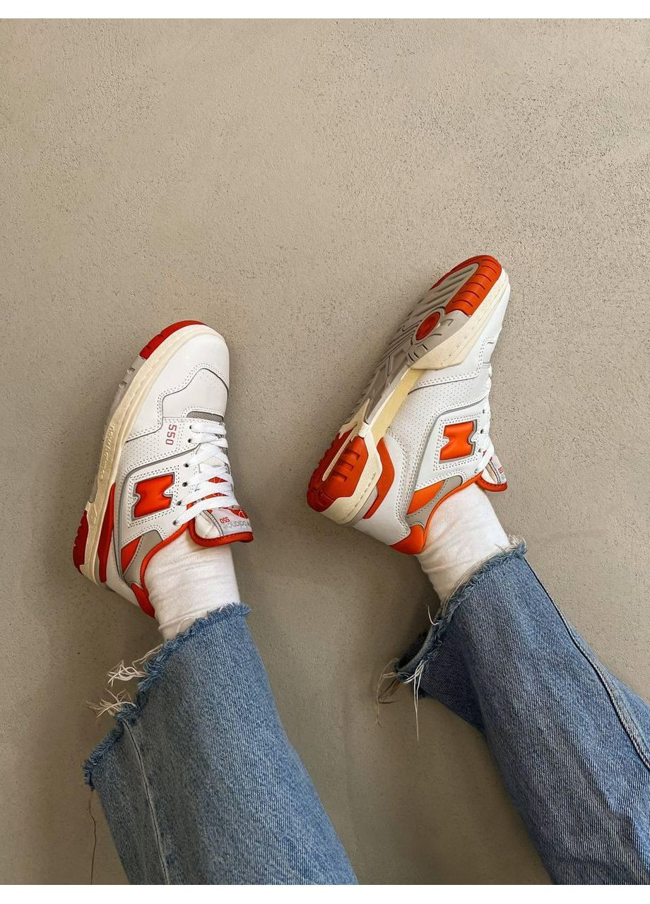 Білі Осінні кросівки чоловічі new balance 550 syracuse нью беланс 550 No Brand