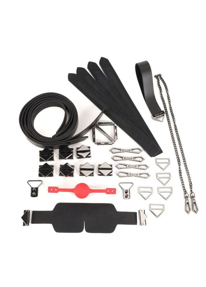 БДСМ-набір Bondage & Restraint Black Set Lockink (369952151)