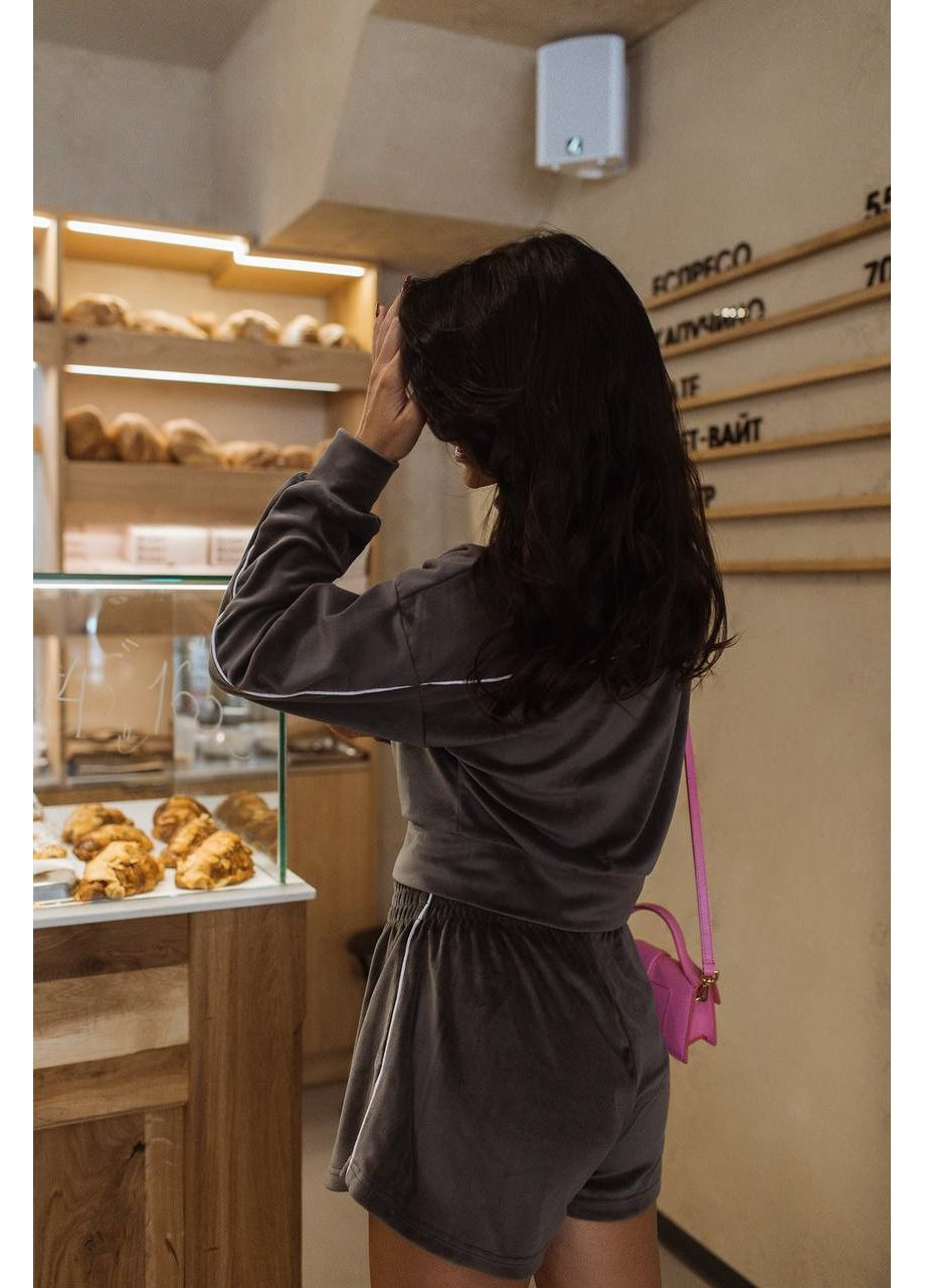 Стильний жіночий спортивний комплект з акцентними швами Україна (355889394)