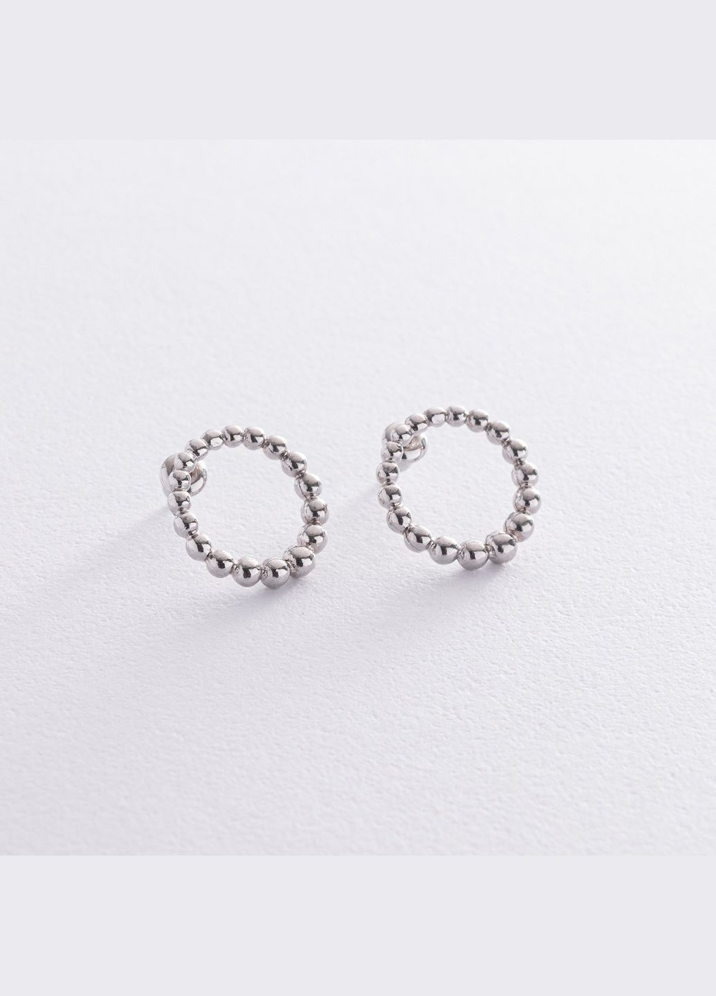 Серебряные серьги - пусеты Легкость 122746 Oniks (264025232)