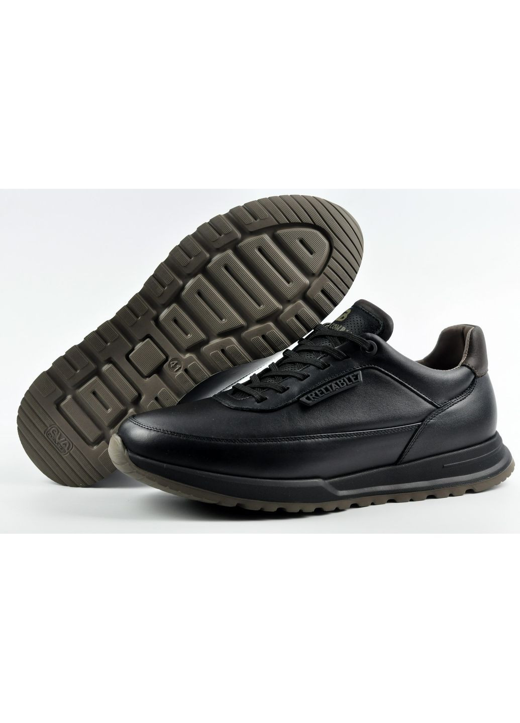 Чорні Осінні кросівки шкіряні чоловічі fr-10 Bumer