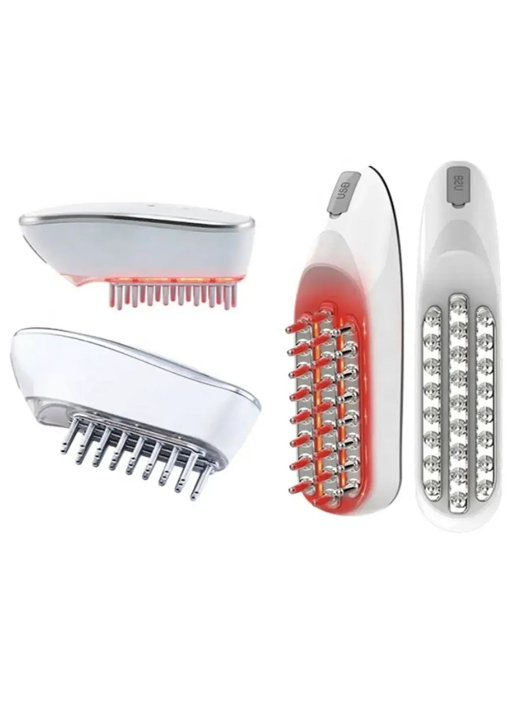 Массажер для головы Swan аппарат для ухода за волосами с EMS, RF и LED для укрепления волос белый No Brand KKS189 (304030006)