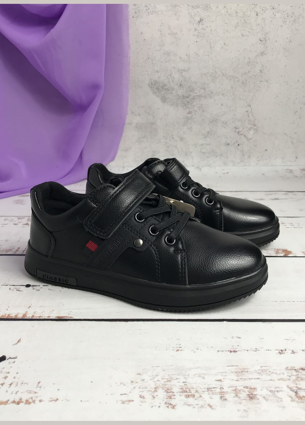 Туфлі мокасини дитячі для хлопчика Чорний (230) Jong Golf (347236370)