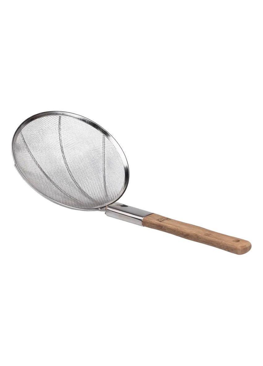 Шумовка "паук" с деревянной ручкой Ø 24 см для фритюра и глаза HP-19-19-24CM (A-033481) Zhongjing (362210566)