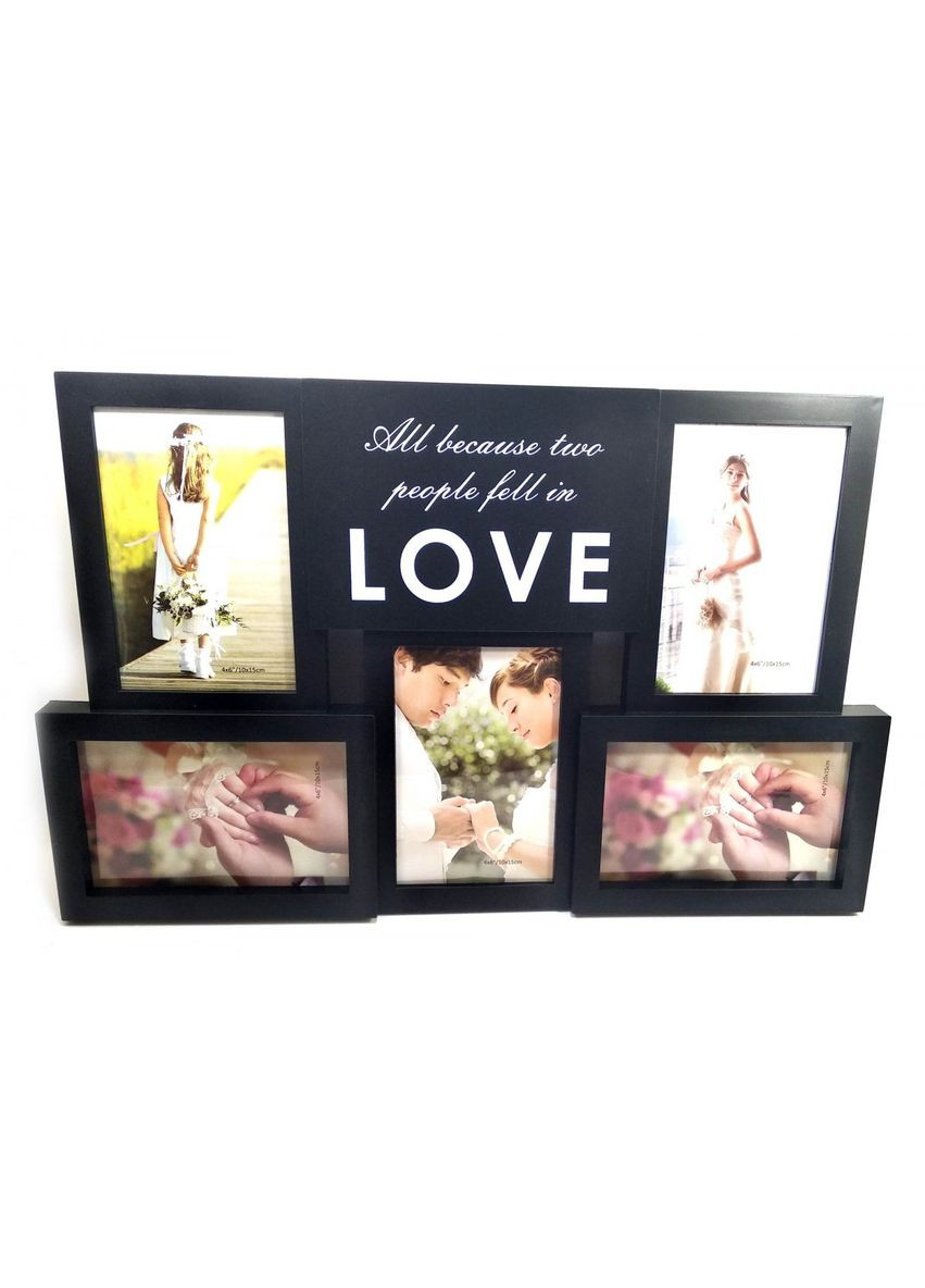 Фоторамки (5 фото) (фото 10х15см) (45х29,5х2,5 см) ( 32101) No Brand (306848408)