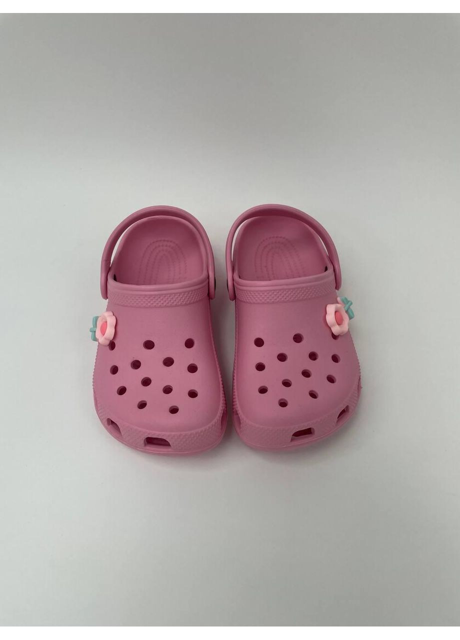 Детские летние кроксы розовые Luck Line (365820226)