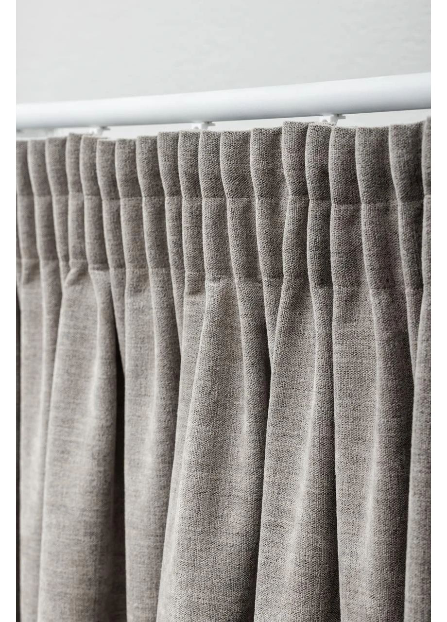 Штори з матового шенілу 2шт 4м х від 2,5м до 3м HYGG (370367326)