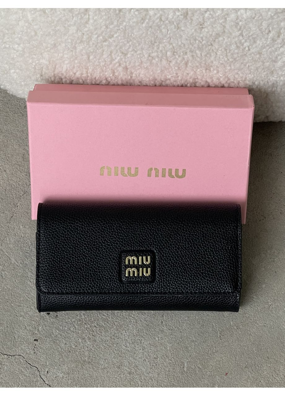 Гаманець Miu Miu великий чорний No Brand (366237557)