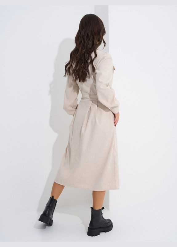 Молочна сукня sa-561 молочна ISSA PLUS однотонна