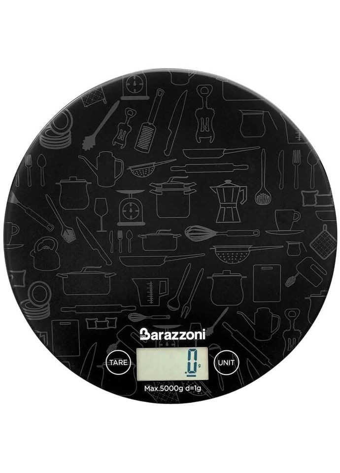 Весы кухонные 80208006002 5 кг черные Barazzoni (335883437)