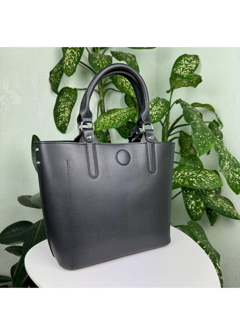 Женская сумка черная с кисточкой эко-кожа ProDobro (363258863)