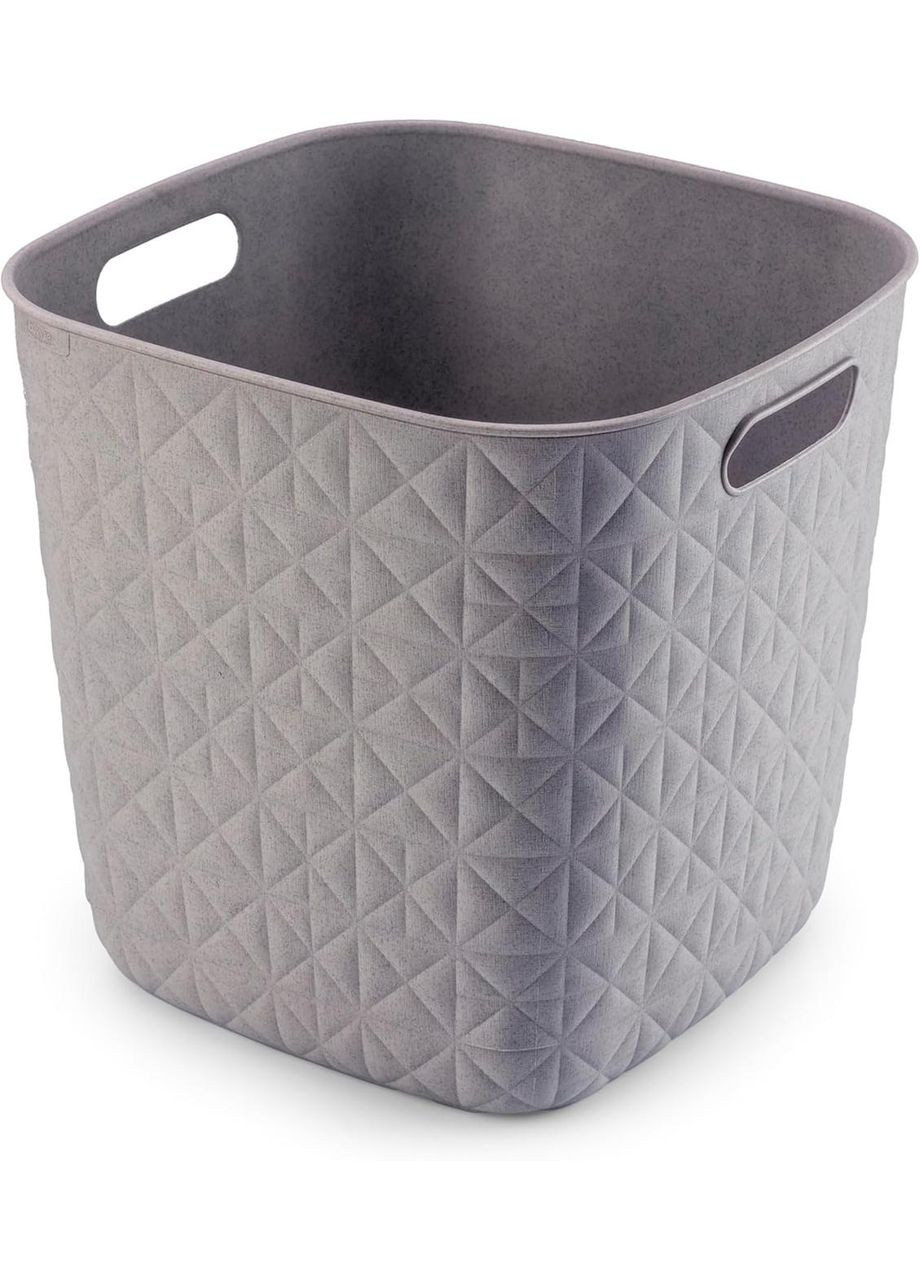 Корзина для хранения пластиковая Softex Cube 15 л (00573) Серая Curver (334008814)