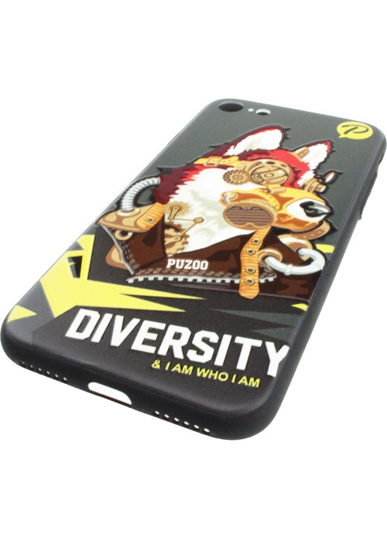 Чехолнакладка TPU with UV Printing Punk Phone iPhone 7/8/SE 2020 Black PUZOO (301780612)