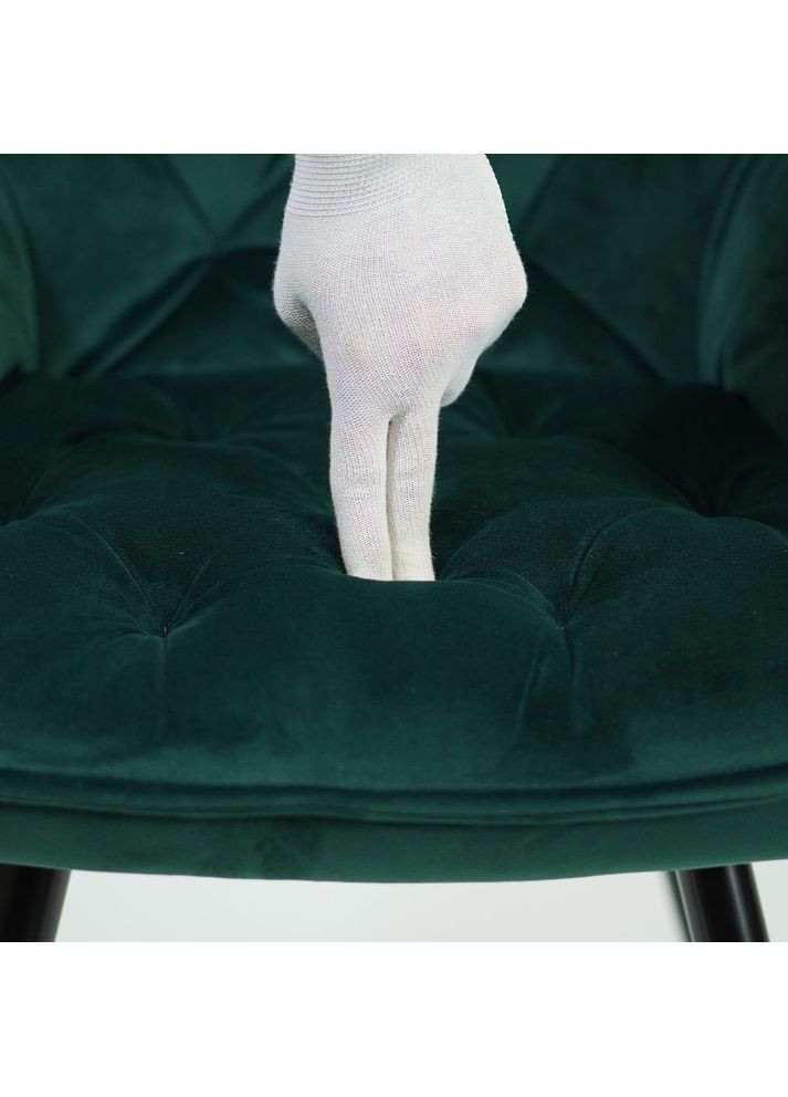 Крісло Cherry Velvet Зелений / Чорний CHERRYVCZ Signal (372178014)