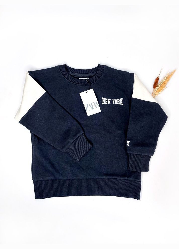 Кофта свитшот 122 см черный артикул Л792 Zara (316656229)