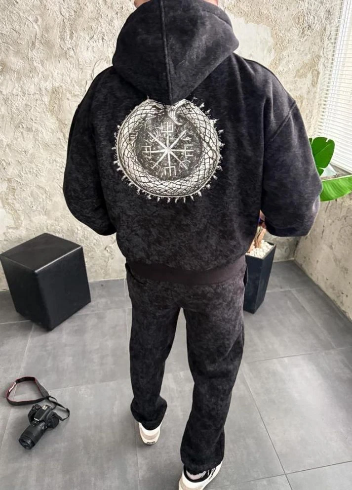 Тёплый костюм с худи на молнии/брюки DRAPP No Brand (372644620)