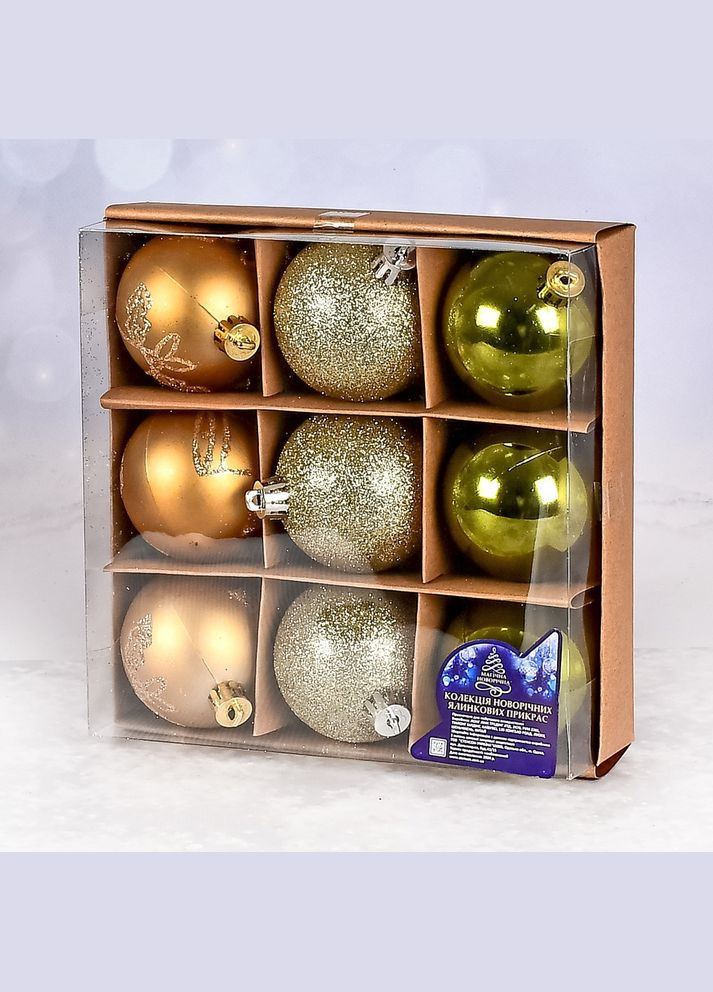 Ялинкові кульки 6см 9шт/наб Home (306620751)