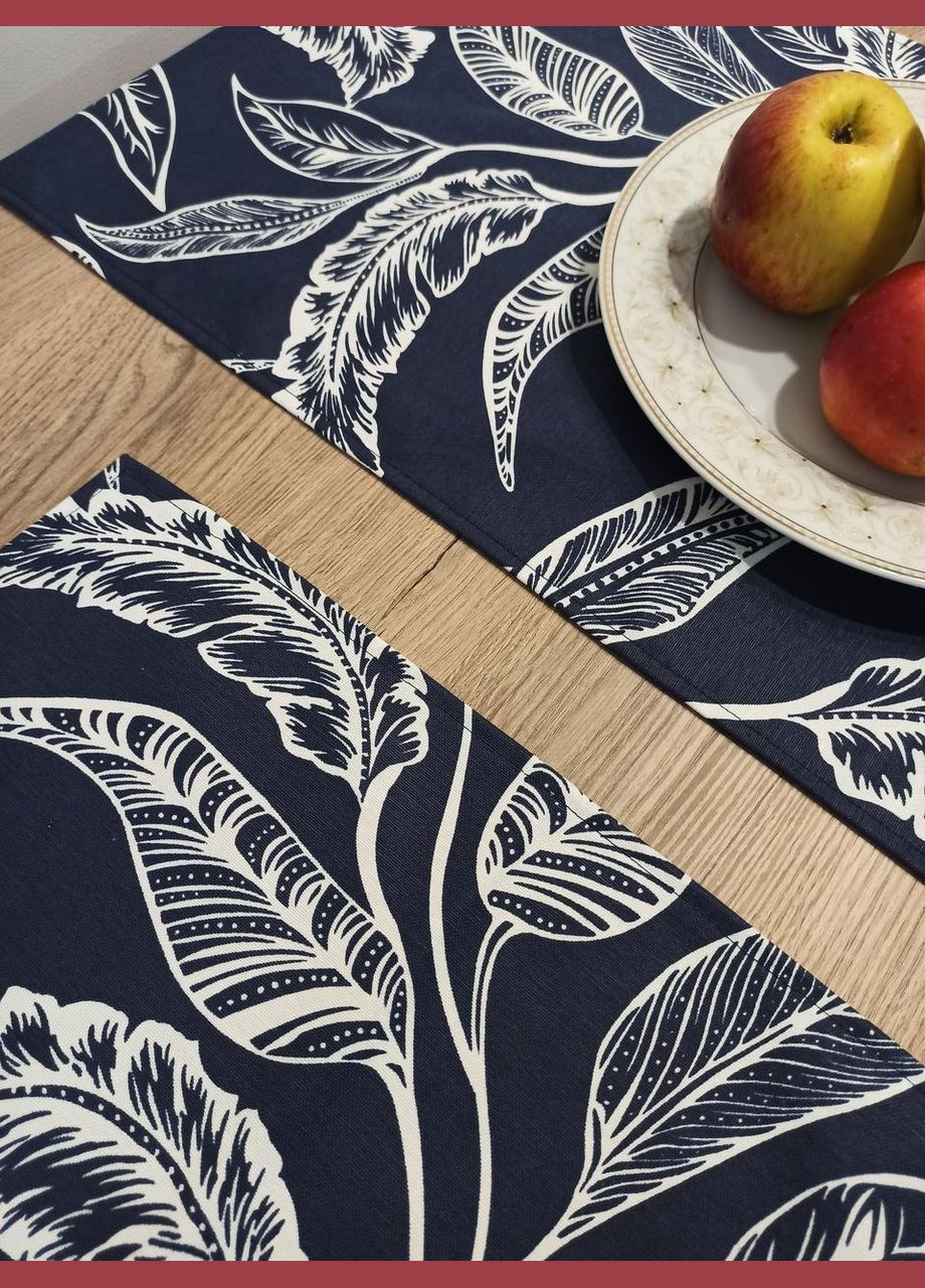 Серветка під тарілку (набір з 2 серветок ланчматів) водовідштовхуючі килимки під тарілки на стіл Maystat (305390129)