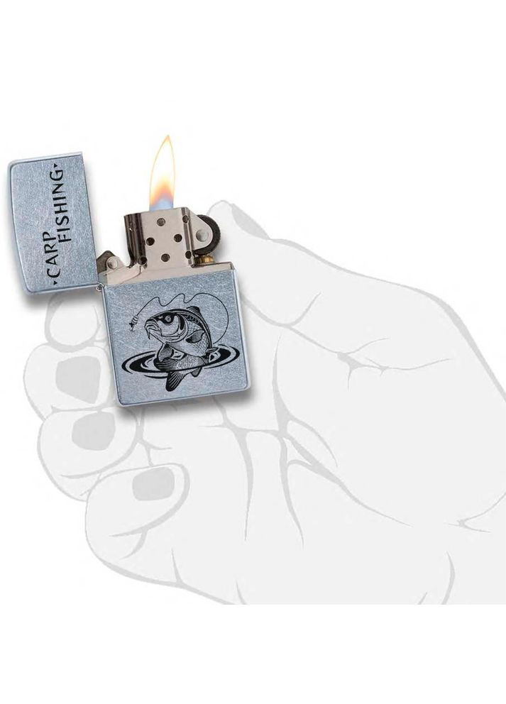 Зажигалка 207 Carp CLASSIC street chrome Zippo (316516822)