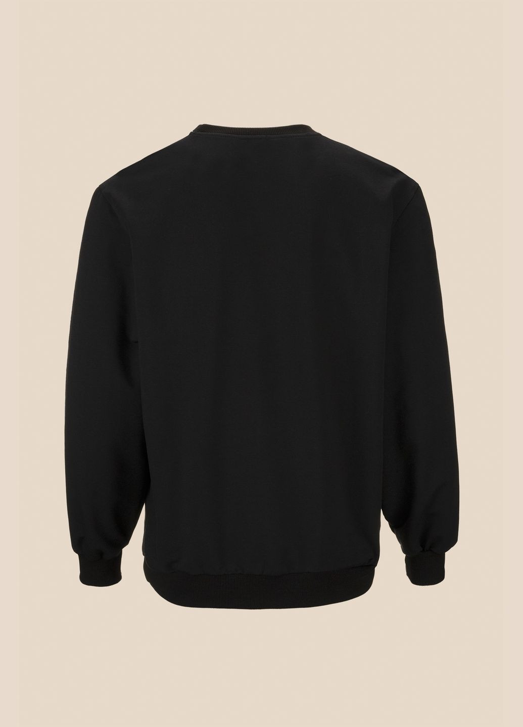 Чорно-білий світшот однотонний чоловічий mbc02370 shop (2000991066786) LAWA однотонний (331632768)