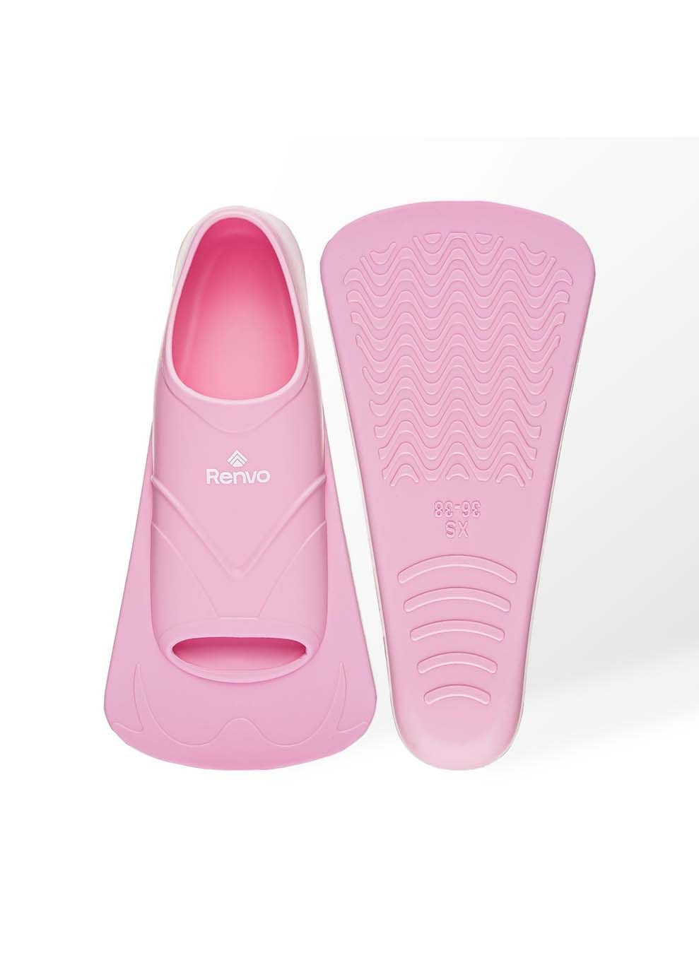 Короткие ласты для тренировки в бассейне Bustelo с закрытой пяткой Розовый Renvo (323202710)