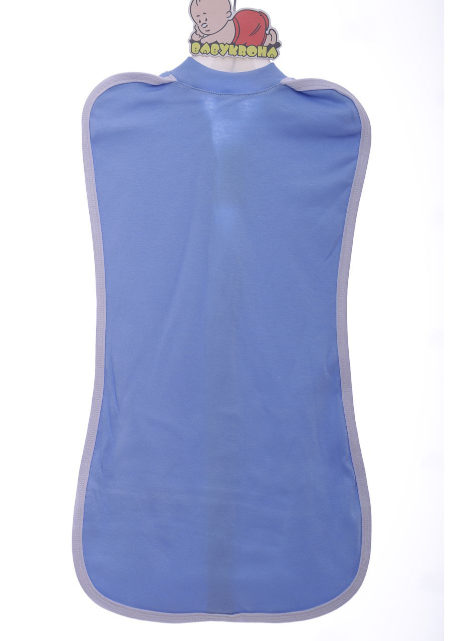 Евро-пеленка для мальчика с шапкой интерлок голубой см (42678) BABYKROHA (297862817)