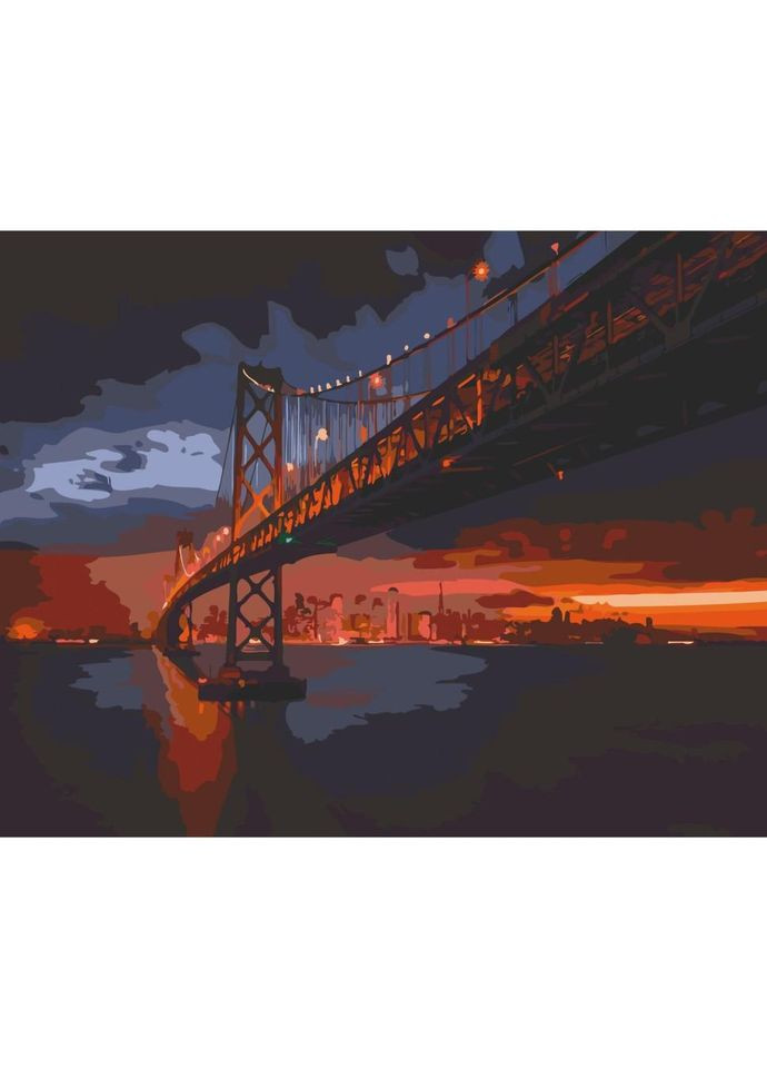 Картина за номерами "Golden Gate Bridge" Art Craft 11003-AC No Brand (330606446)